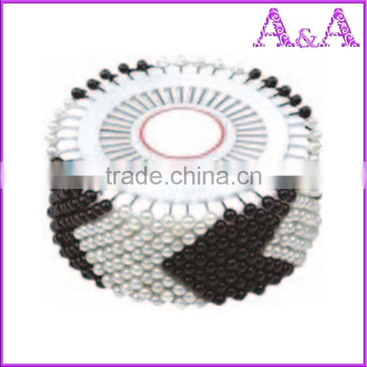 Wholesale vintage pearl head nickel plated straight pins with high quality