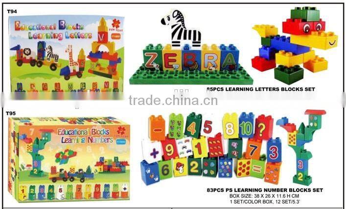 83PCS LEARNING NUMBER BUILDING BLOCK SET