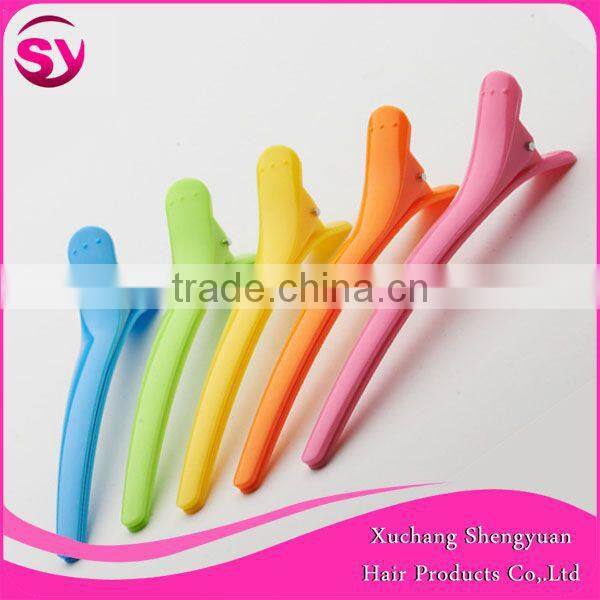Wholesale Hair Clip,Beauty Salon Equipment Different Colors Plastic Clip