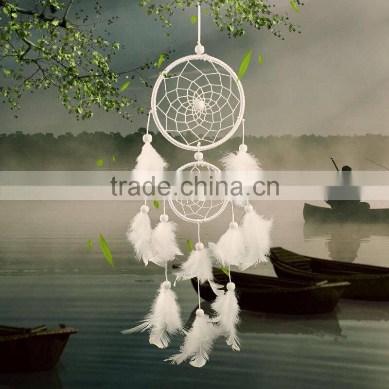 Handmade Dream Catcher Home wedding decorations feather crafts pendant gift