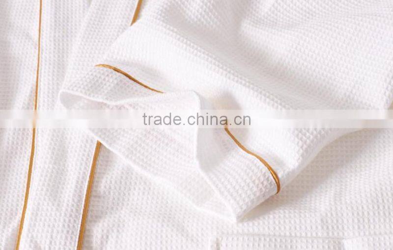 100% Cotton Wholesale Luxury Hotel Waffle Bathrobe For Men And Women
