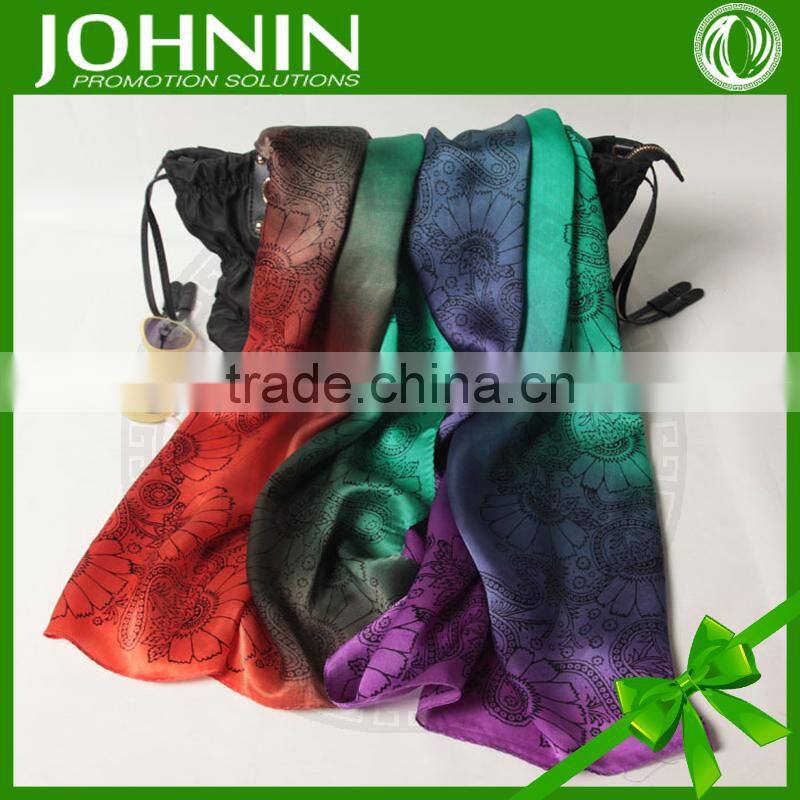 OEM and free AZO Fast shipping high quality Satin lady fashion scarves