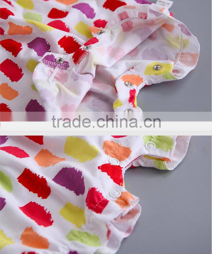 Summer Girls Baby Floral Romper Clothes Newborn Baby Printed Jumpsuit