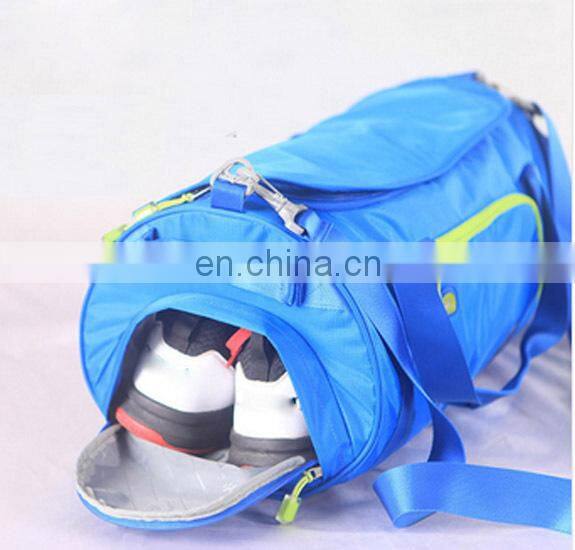 2015 latest fashion trendy durable gym bag with shoe pocket