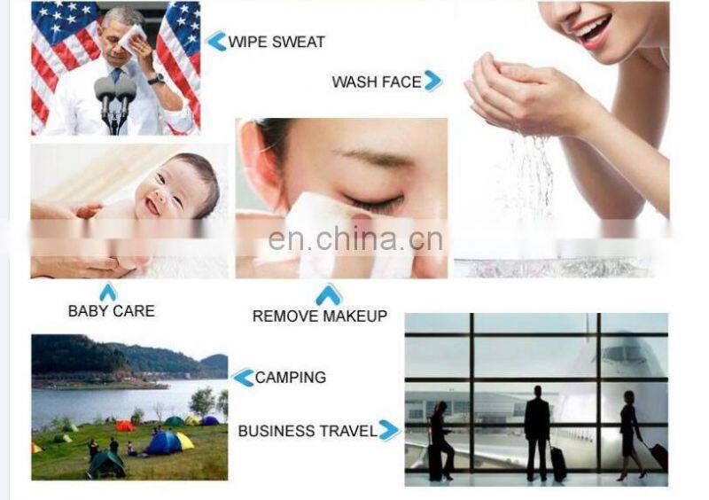 100% natural ECO Mini Disposable Magic Compressed Coin Tissue