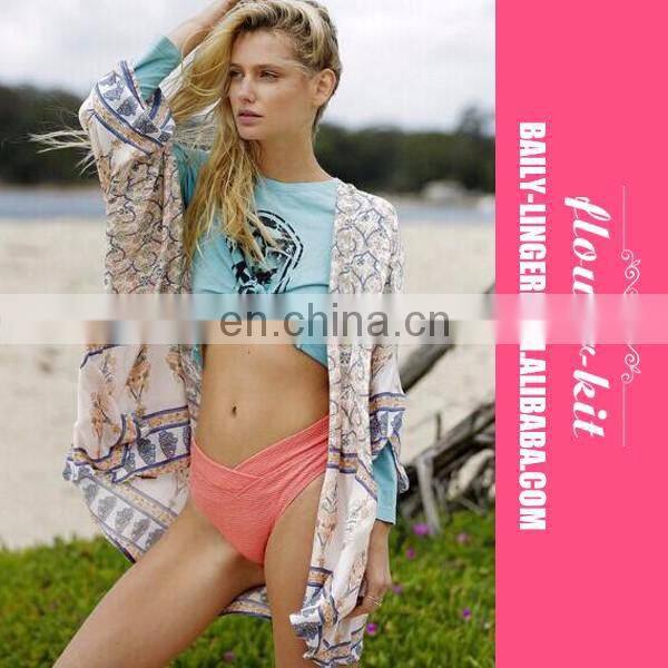 Latest Design Loose Chiffon Cape Beach Dress For Women