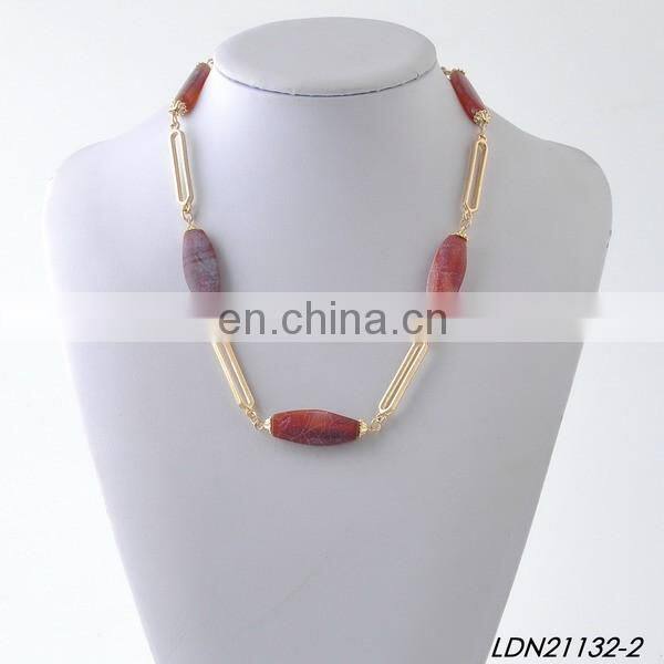 New Fashion Ruby Stone Collar Necklaces