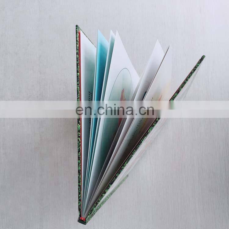 China manufacture hardcover art paper colorful story book with ribbon cheap price