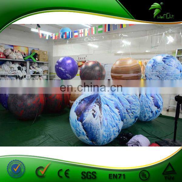A Set Of Solar System Nine Planets Inflatable LED Planets Light Helium Balloon
