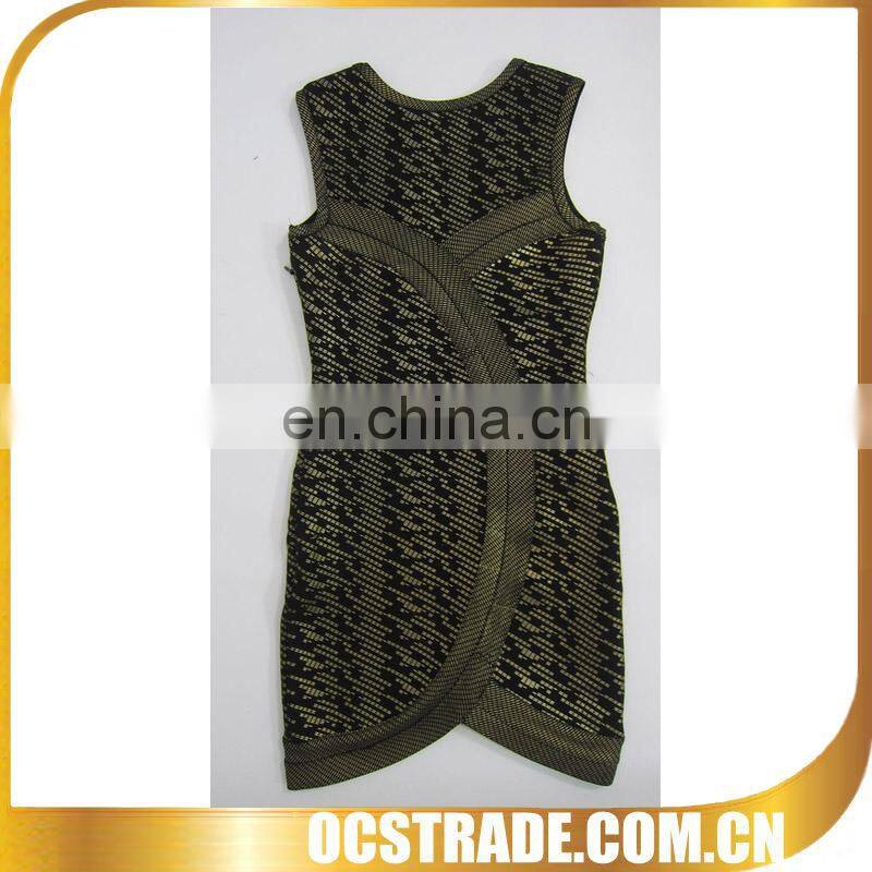 2014 high quality hot sell black gold evening dresses chinese style