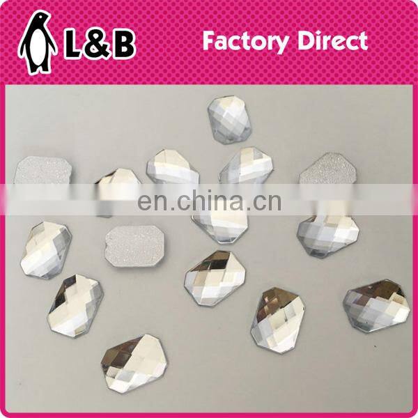 Jet Hematite acrylic hot fix stone