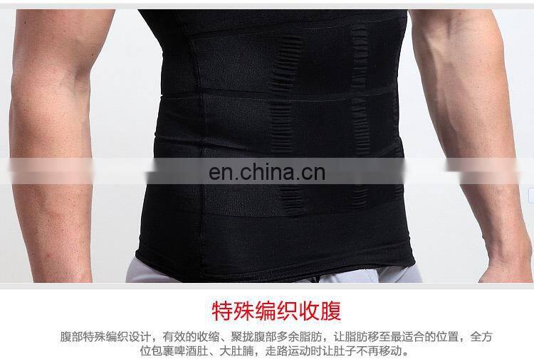 Mens Tights Undershirt - Compression Base layer - Body Shaper Sports Muscle Tank Top - Abs Abdomen Slim#MV-01