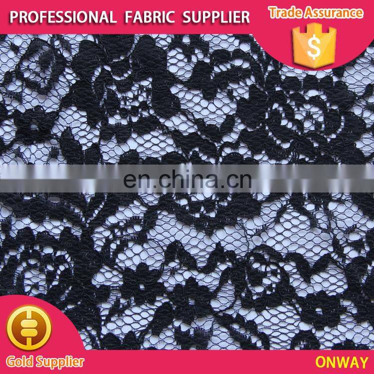 100%Nylon beautiful lace for all ladies' garment accessories