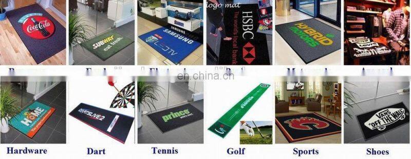 custom cool logo PVC out door mat