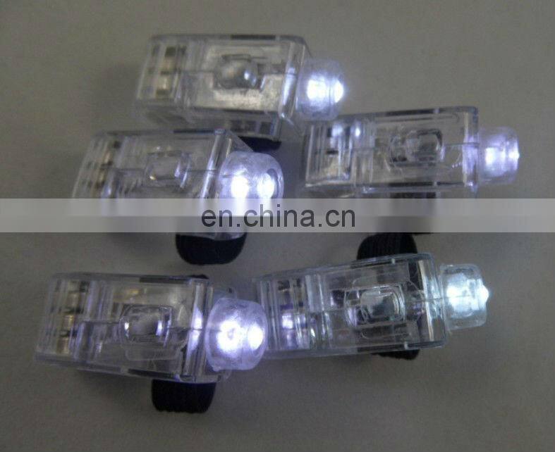 green color LED magic flashing finger light with black belt