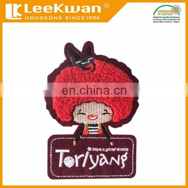 Chenille embroidered patch