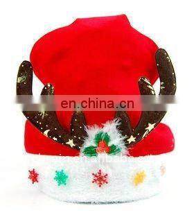 LED Deerhorn Christmas Cap