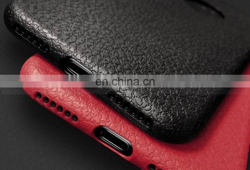 Protective Case Leather lines Phone Case for iPhone X Soft TPU Back Cover