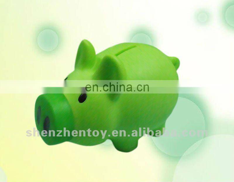 GREEN Vinyl money bank