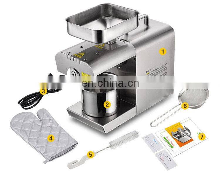 Capacity 7-8kg/h materials cold press oil extraction machine