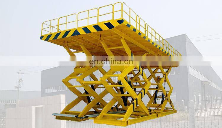 7LSJG Shandong SevenLift cheap 2ton warehouse industrial pneumatic hydraulic sissor cargo lift systems