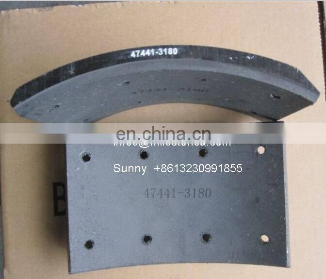 Truck trailer drum brake lining 47441-3180