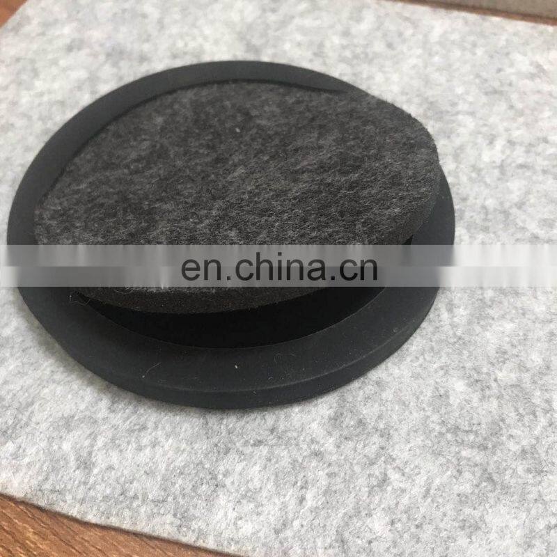 Customized 10cm Silicone Drink Coasters with Absorbent Soft Felt Insert