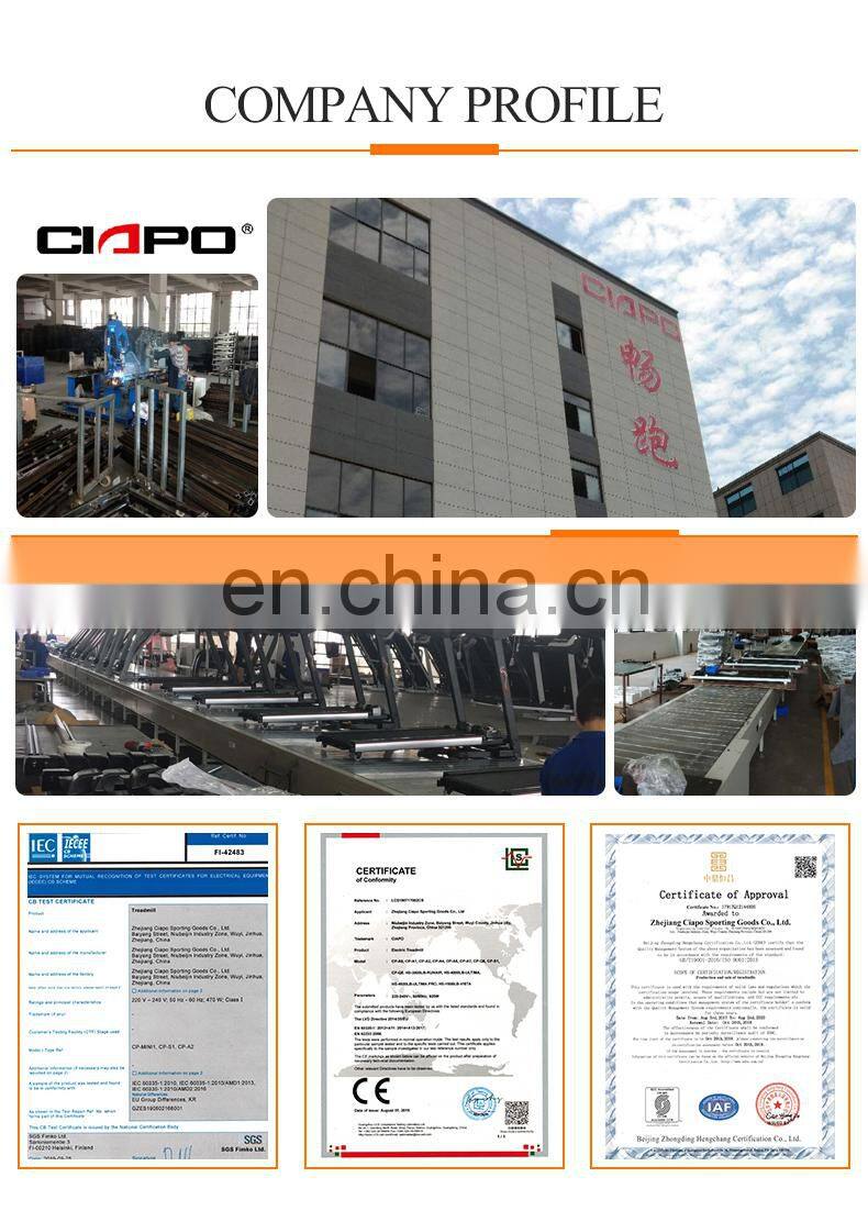 Manufacturer wholesales AC motor gym running machine life fitness treadmills best commercial treadmill with tv