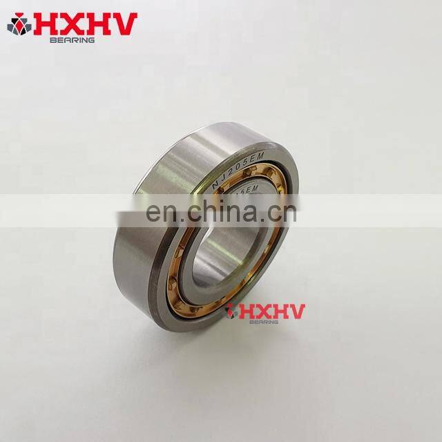NJ205 NJ205EM 25x52x15 brass cage cylindrical roller bearing 25x52x15mm