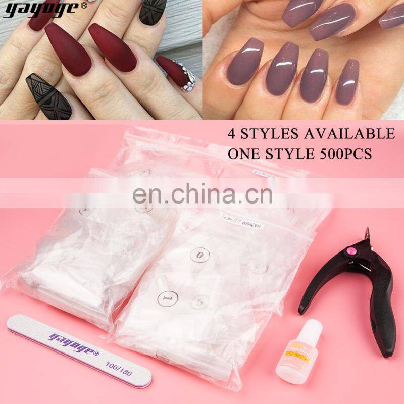 factory price Nail Accessary Set Fake Airbrushed Practice Nail Tips Kit OEM ODM for nail salon
