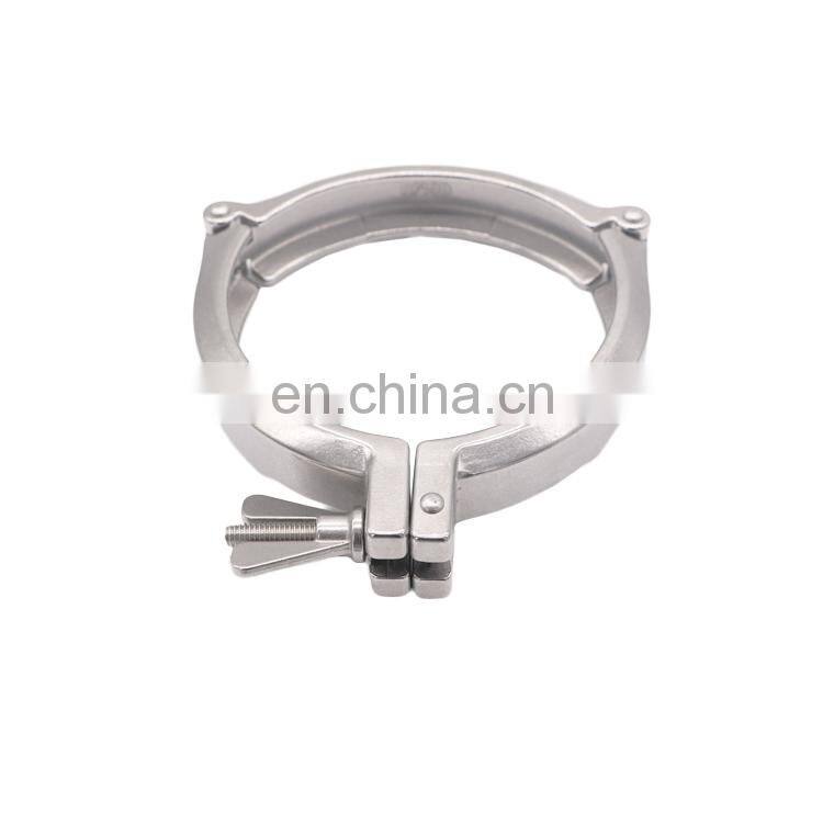 SS304 KF80 vacuum three-piece clamp for quick connection