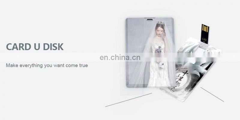 Promotional USB Card Custom Logo Giveaway Full Color Print Credit Card Flash Drive