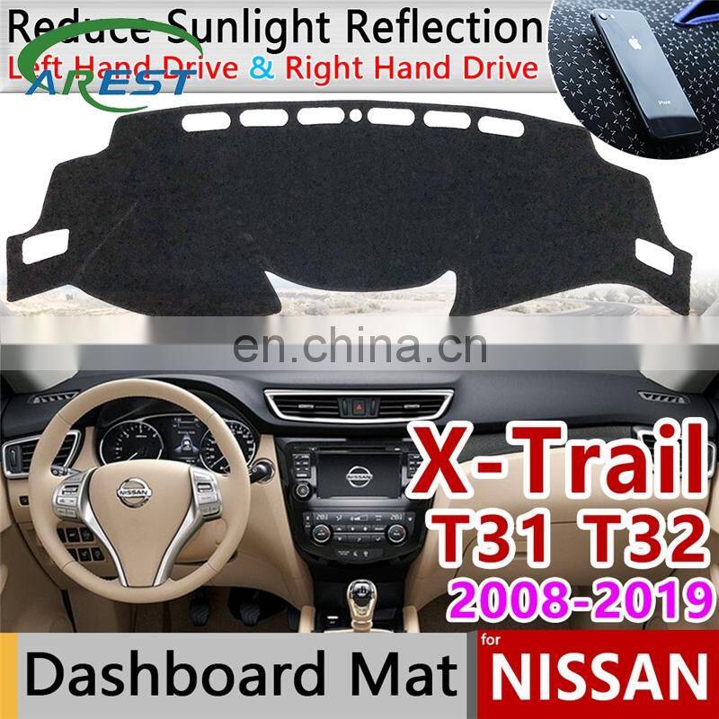 for Nissan X-Trail T31 T32 2008~2019 Anti-Slip Mat Dashboard Cover Pad Sunshade Dashmat Car Protect Dash Carpet Accessories rug
