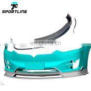 Carbon Fiber Model 3 Front Splitter Lip with winglet for Tesla Model 3 Electric 2016-2020