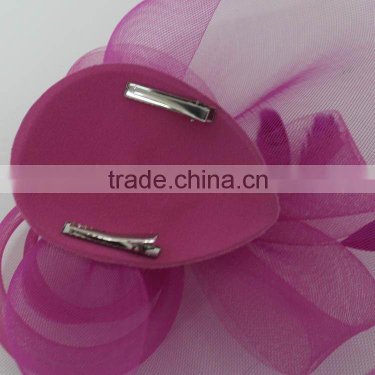 Fashionable Design Bridal Feather Fascinator Hat With Clip