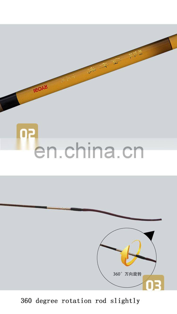 Best brand fishing rod Super Hard and light carbon fiber glass carp fresh water fishing tackle rods vara De pesca
