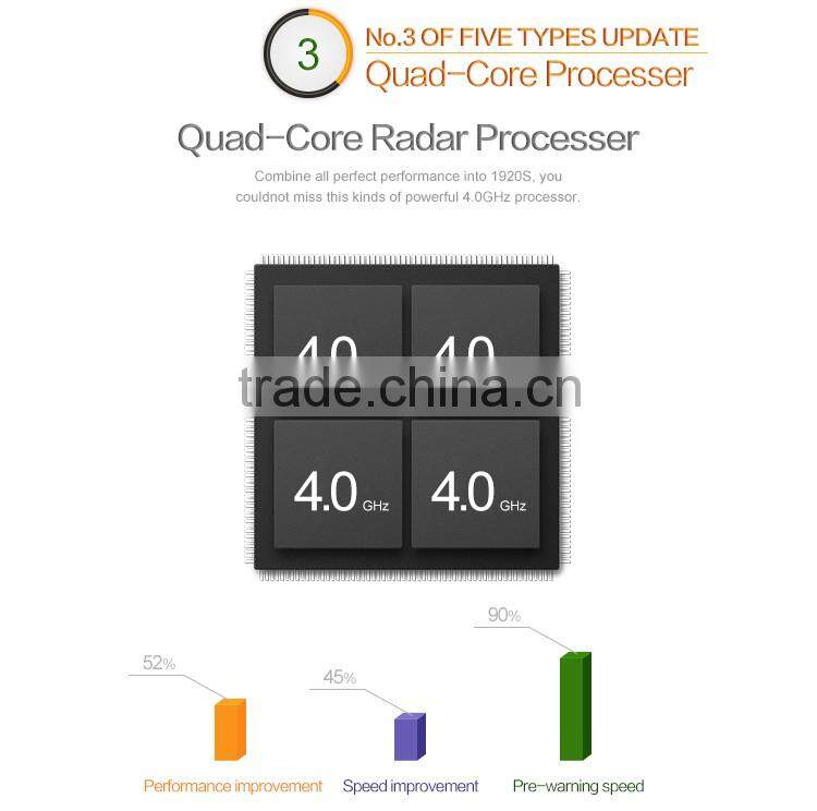 HD 1080P DVR Car Radar Detector with hidden car camera Ambarella A7 Night Vision With Radar Speed Alarm