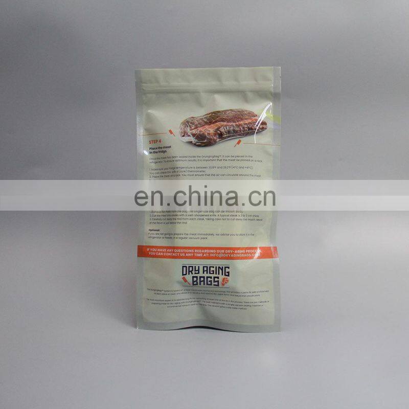 China factory high barrier vacuum retort pouch aluminum foil bag for beef meat food package
