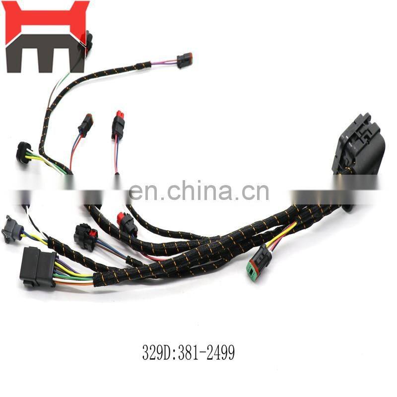 Excavator parts  C7 engine wiring harness 381-2499 for E324D E325D E326D E329D