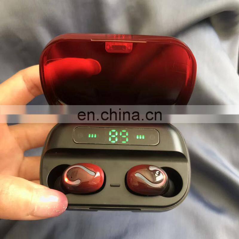 Q61C 5.1 tws mobile headphones wireless earbuds earphone waterproof headset with LED power display