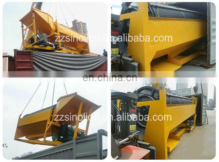 Small scale mobile placer gold washing machine for Ghana Australia Bolivia