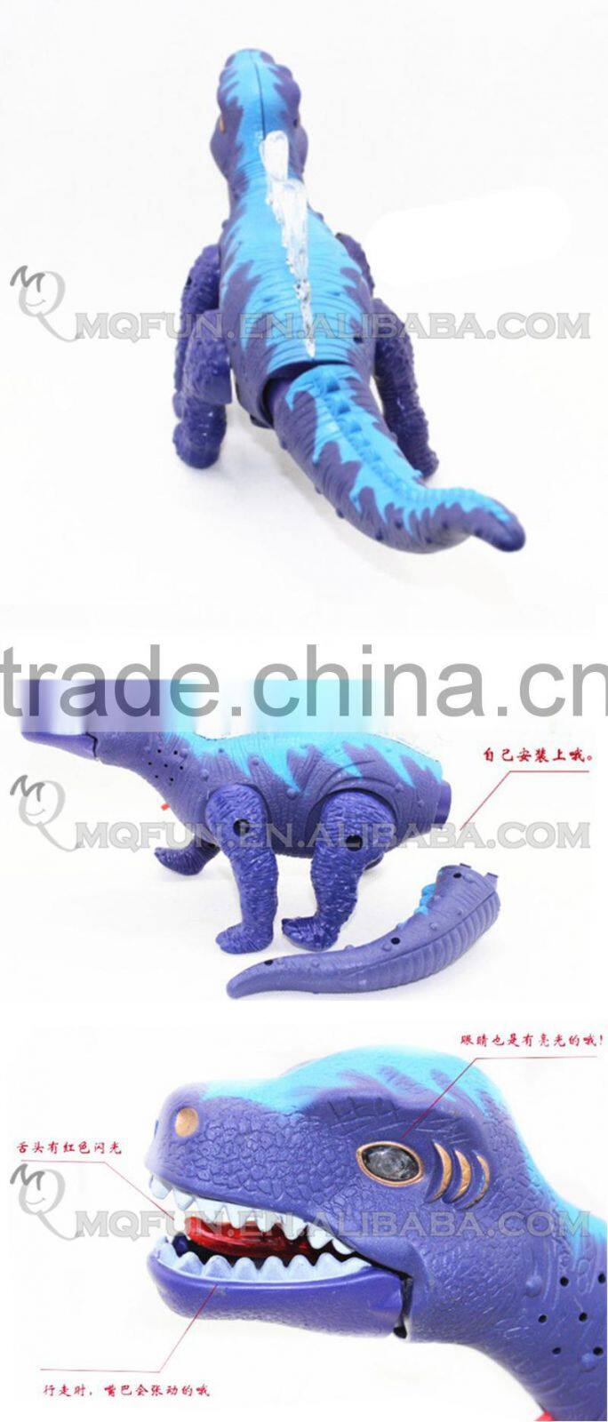 Mini Qute 40 cm plastic Godzilla Jurassic Park robot sound flash walk electronic dragon Dinosaur Pterosaur model toy NO.0693