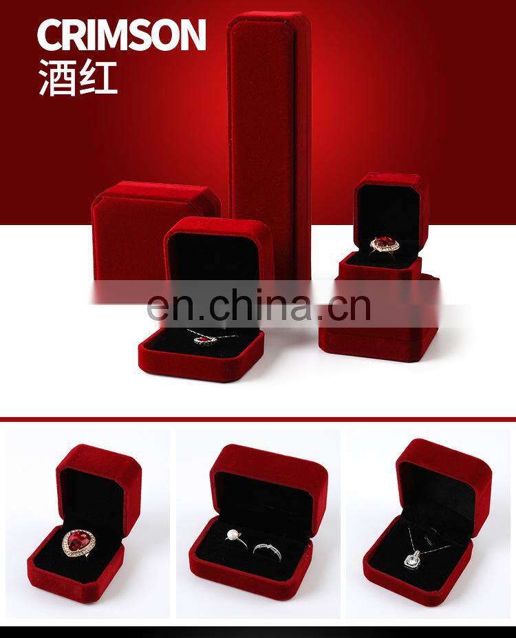 Jewelry Storage Boxes Presentation Necklace Pendant Jewelry Box Velvet Case Earrings Display Box 10*7*4.5cm