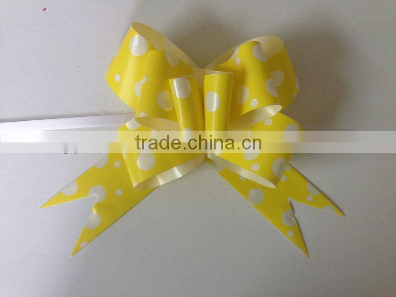 Organza Ribbon Bowknot, gift box wrapping with butterfly ribbon pull bow
