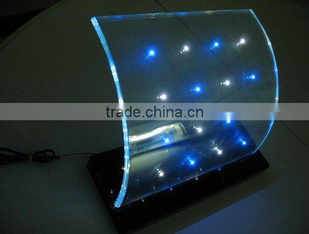 Curtain Wall Temper Glass with Color LED lights