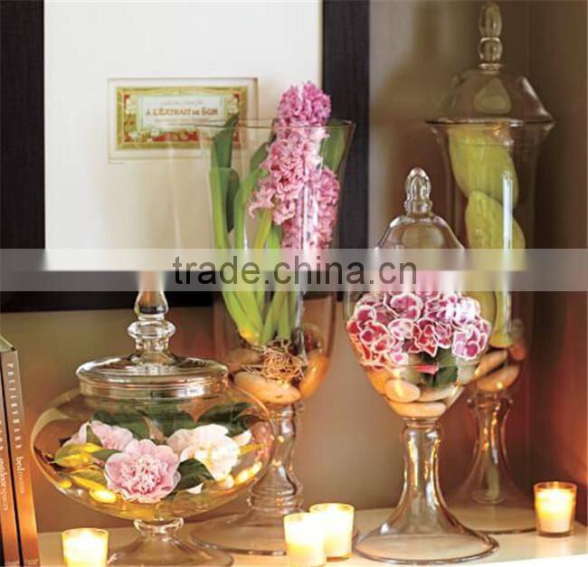 voluminous glass canisters for storage glass candy jars