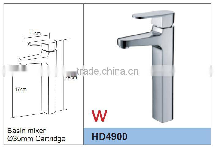 HD4900 35mm Watermark Australian Standards Quality Square Kitchen WELS Basin Flick Mixer Tap Faucet