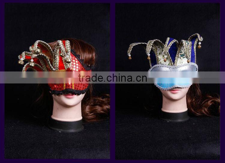 half face blue Plating party masks halloween venetian masquerade mask