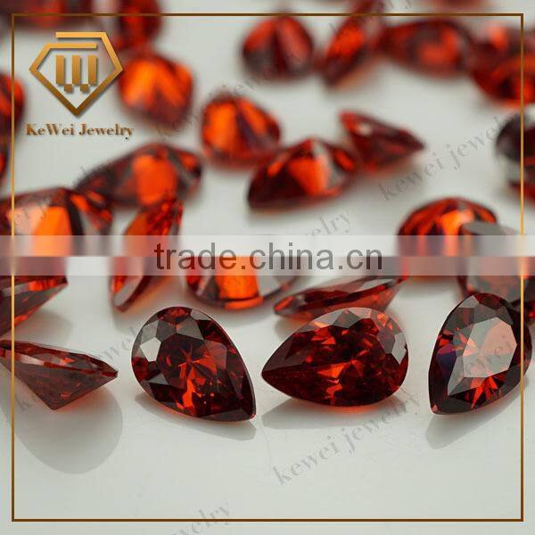Price Of a Garnet Stone Pear Shape 5*7mm Small Size Zirconia stone Price With Medium Quality