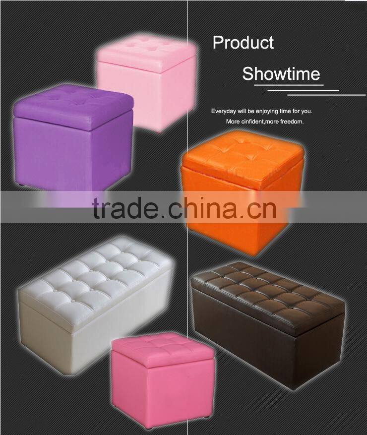 Modern leather ottoman chair